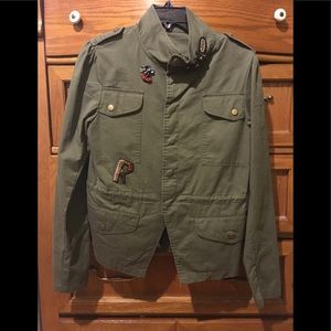 - NWOT Army style jacket with embellishments